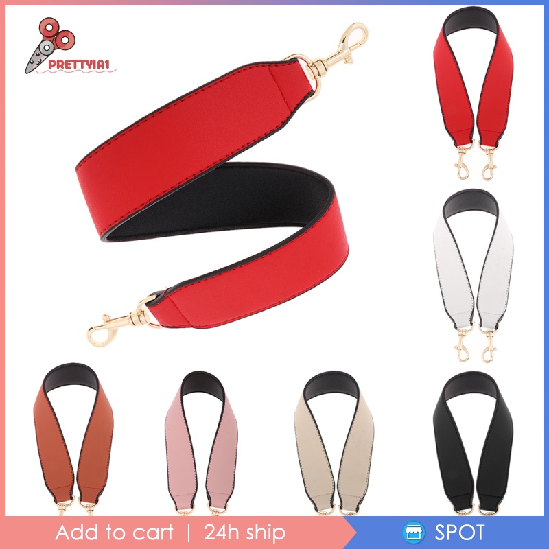 [Prettyia1] Dây Đeo Túi Xách Bản Rộng Màu Đen Thay Thế Tháo Rời Được