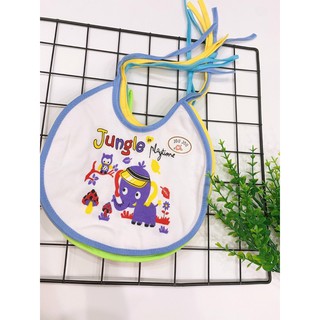 Set 2 Yếm Cho Bé Ăn Dặm Cotton Cột Dây