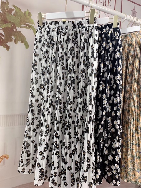 Chân váy hoa nhí vintage dập ly Ulzzang 🌸 CV6622 Hàng Quảng Châu | BigBuy360 - bigbuy360.vn