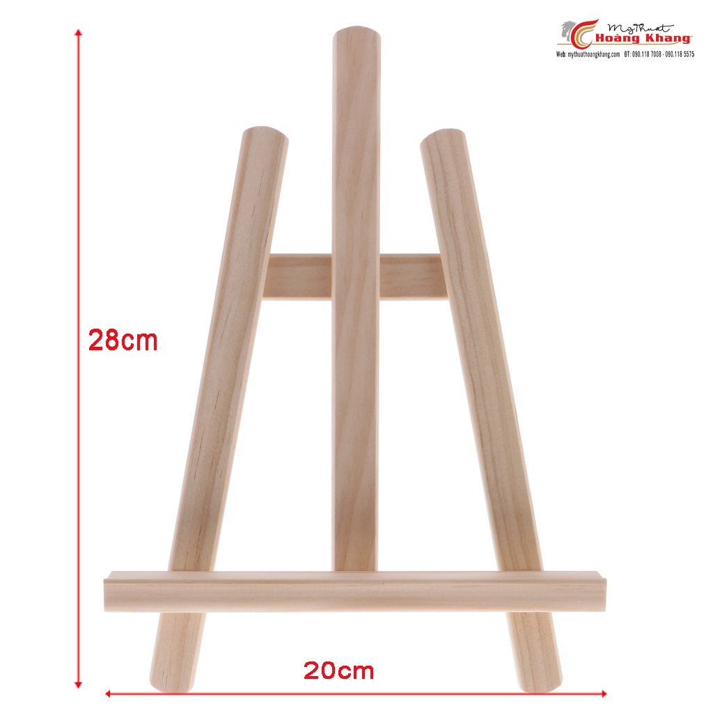 Giá vẽ mini bằng gỗ tự làm kích thước 20cm x 28cm Gía vẽ cho bé tập vẽ, giá trưng bày bàn tiệc cưới, trang trí tiệc...