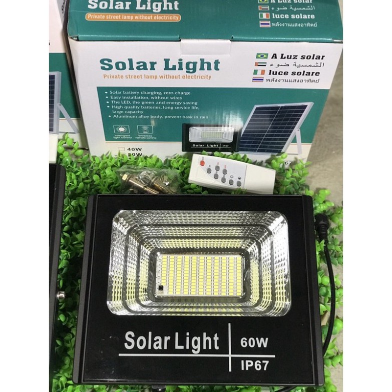 Đèn pha led năng lượng mặt trời 300w 200w 100w 60w Chống nước IP67 Nhôm đúc có Giấy Bảo Hành