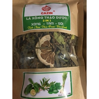 lá xông sấy khô giải cảm (tràm gió+hương nhu+lá bưởi+lá sả) 150g