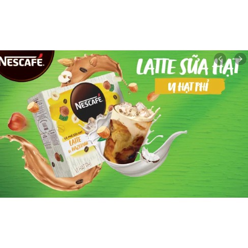 Cà phê sữa hạt Latte Nescafe vị hạt phỉ (240g/hộp)