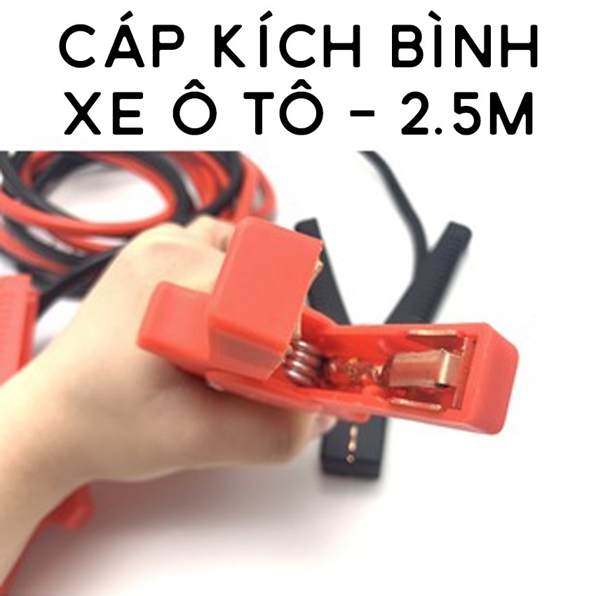 Dây Câu Bình Accquy Xe Hơi, Dây Câu Bình Accquy Ô Tô - Chiều Dài 2.5 Mét