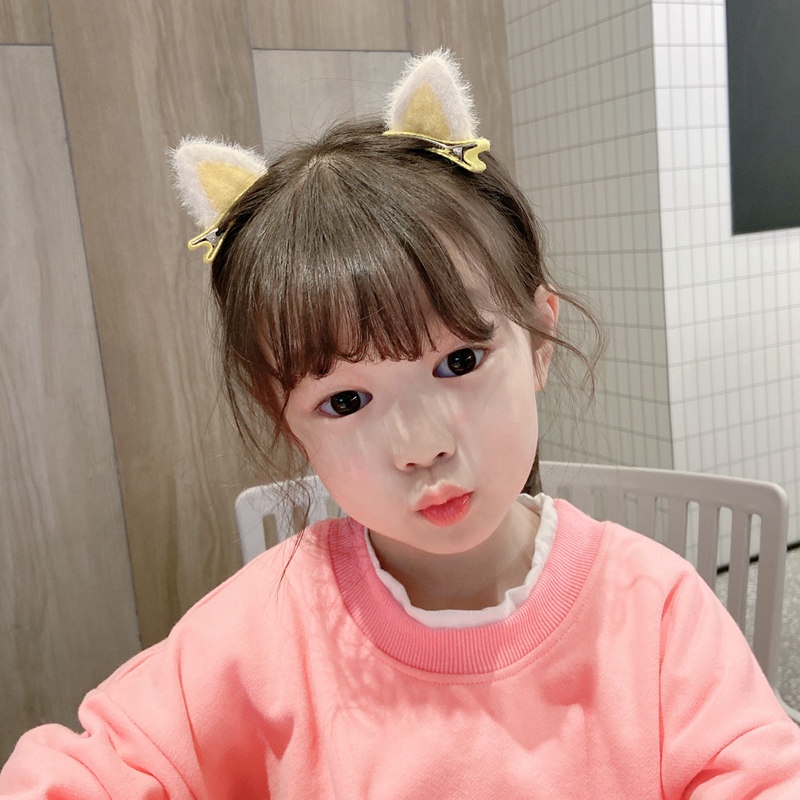 Kẹp tóc tai mèo dễ thương hàn quốc