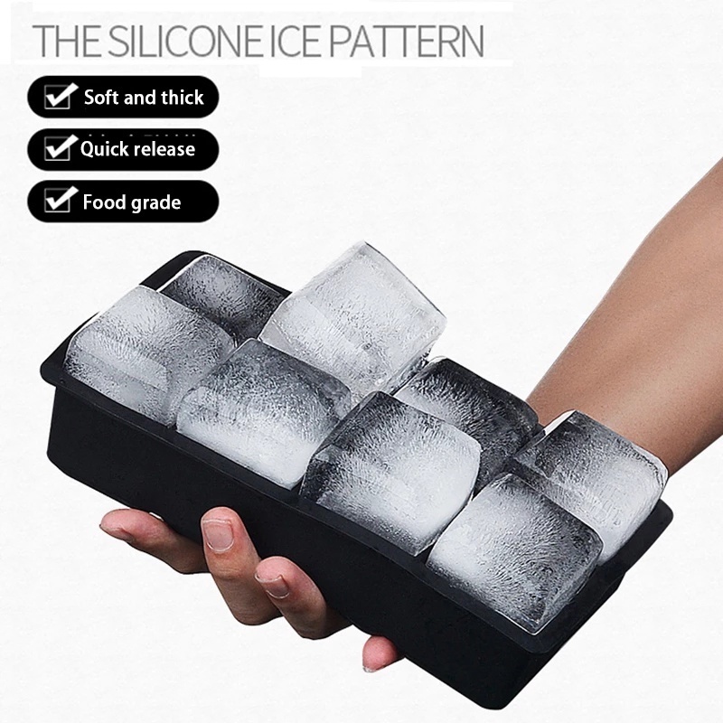 Khuôn Silicone Làm Đá Viên Hình Vuông Đa Năng Tiện Dụng