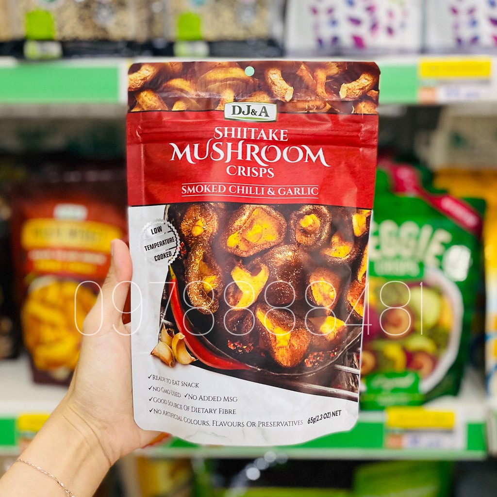 Nấm Hương Sấy Giòn DJ&A Úc ( 65G ) Thơm ngon giòn rụm | BigBuy360 - bigbuy360.vn