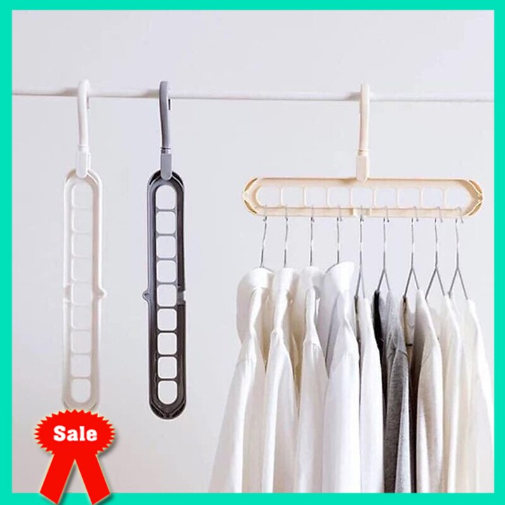 Combo 5 Chiếc Móc Quần Áo Đa Năng 9 Lỗ