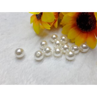 set 2 hạt cườm trắng cao cấp size  size to 12mm