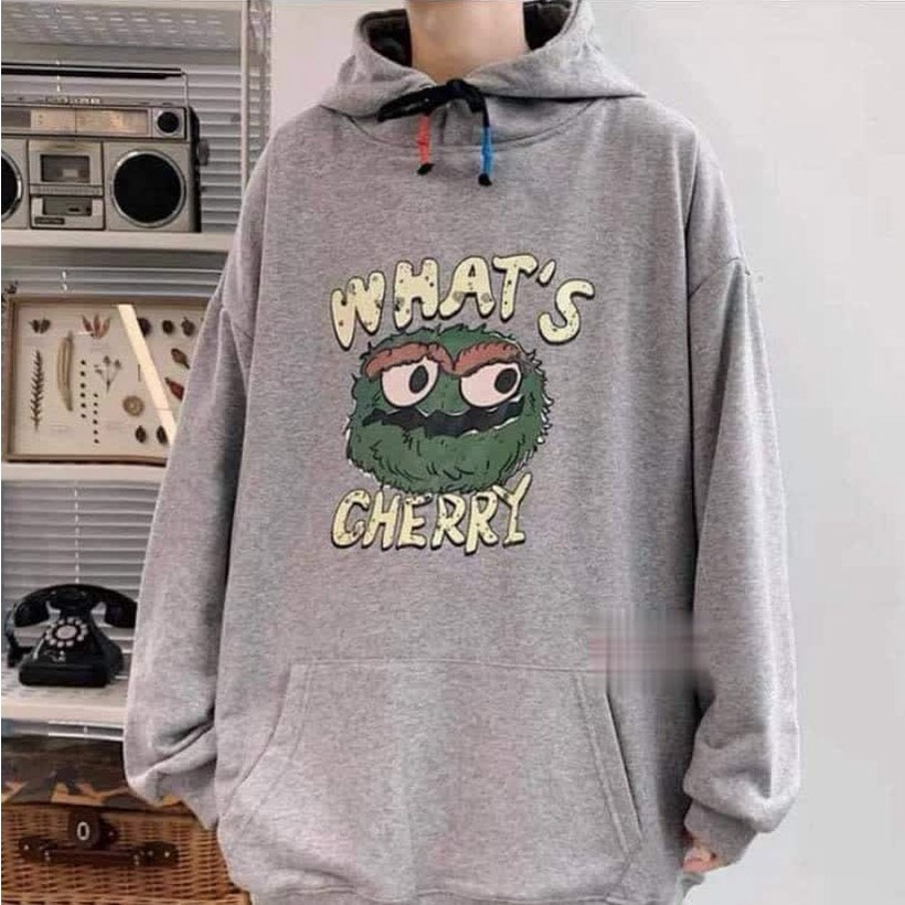 Áo HOODIE UNISEX FORM RỘNG màu xanh, xám cực đẹp whats