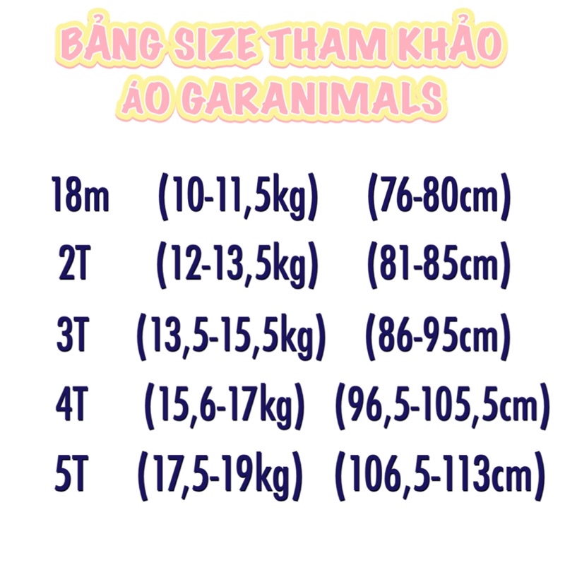 Áo thun cotton ngắn tay cho bé gái hiệu Garanimals cực đẹp