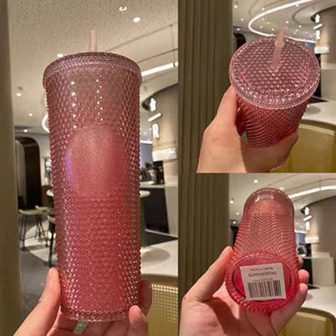 Cốc Starbucks Dung Tích 750ml Có Ống Hút Tái Sử Dụng Tiện Lợi