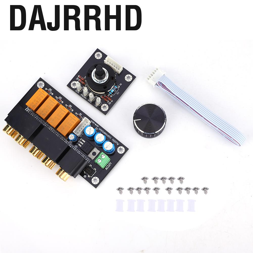 Dajrrhd Audio Signal Selection Board 4 Way Input Switching Selector GD