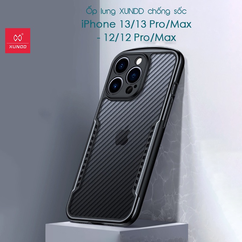 Ốp lưng XUNDD iPhone 13/ 13 Pro/ 13 Pro Max/ 12/ 12 Pro/ 12 Pro Max (GAMER SERIES) - Chống shock, Mặt lưng trong