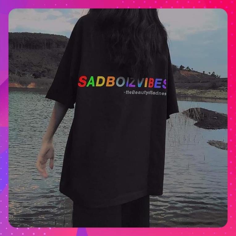 Áo Thun Tay Lỡ Unisex Sadboiz VIBES COLOR màu ĐEN/TRẮNG /Nam nữ unisex/FREESHIP 99K -/- Jaystoree | BigBuy360 - bigbuy360.vn