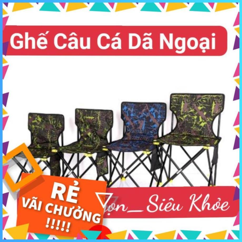 Ghế câu cá rằn ri gấp gọn siêu bền