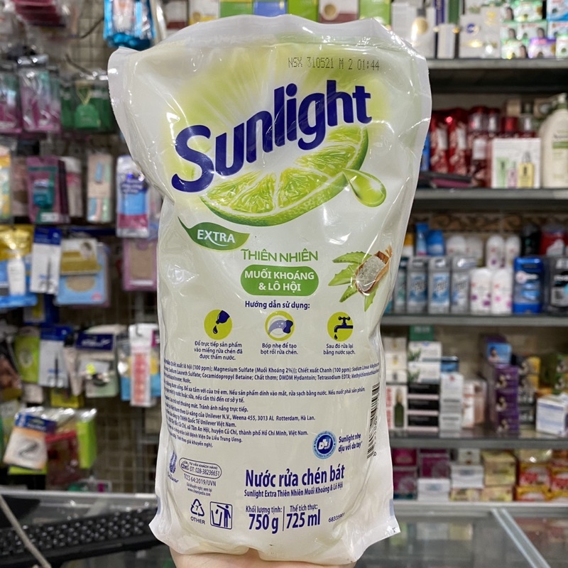 Nước Rửa Chén Sunlight Thiên Nhiên Túi 750g