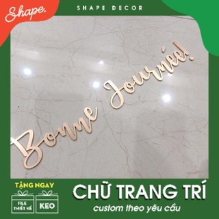 Bộ chữ trang trí làm theo yêu cầu