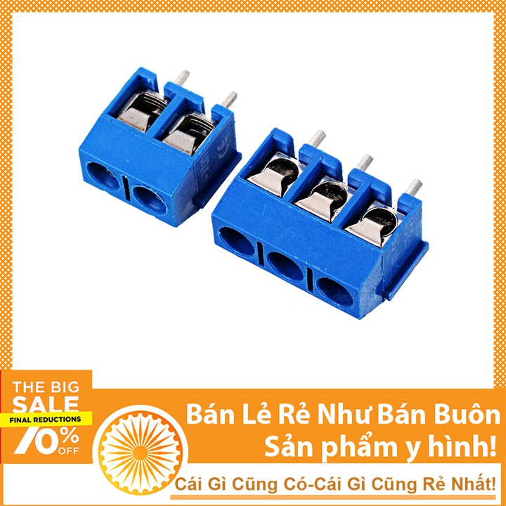 Cổng Kết Nối Terminal KF301 5.08mm Xanh Dương 3P/2P