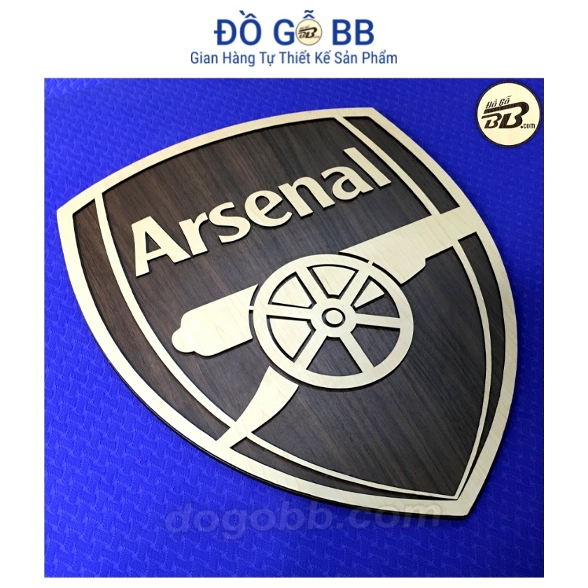 Logo Bóng Đá Logo Arsenal  Decor Trang Trí Treo Tường Bằng Gỗ Bền Rẻ Đẹp - Đồ Gỗ BB
