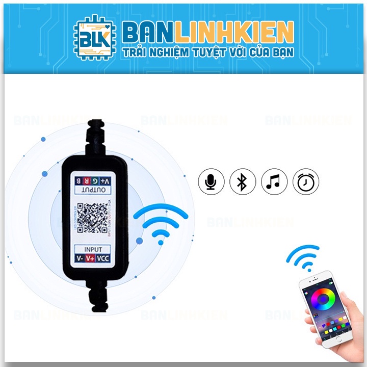 Bộ Điều Khiển Led Dây 5050 RGB Qua Bluetooth