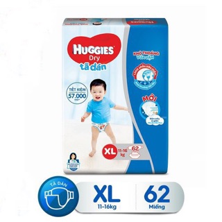 Tã dán Huggies M76/ L68/ XL62/ XXL56
