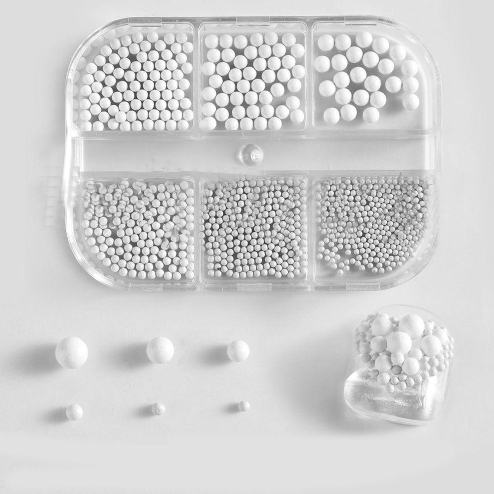 OCEANMAP Hộp Hạt Nhựa Nhiều Màu Sắc Trang Trí Móng Tay Nghệ Thuật