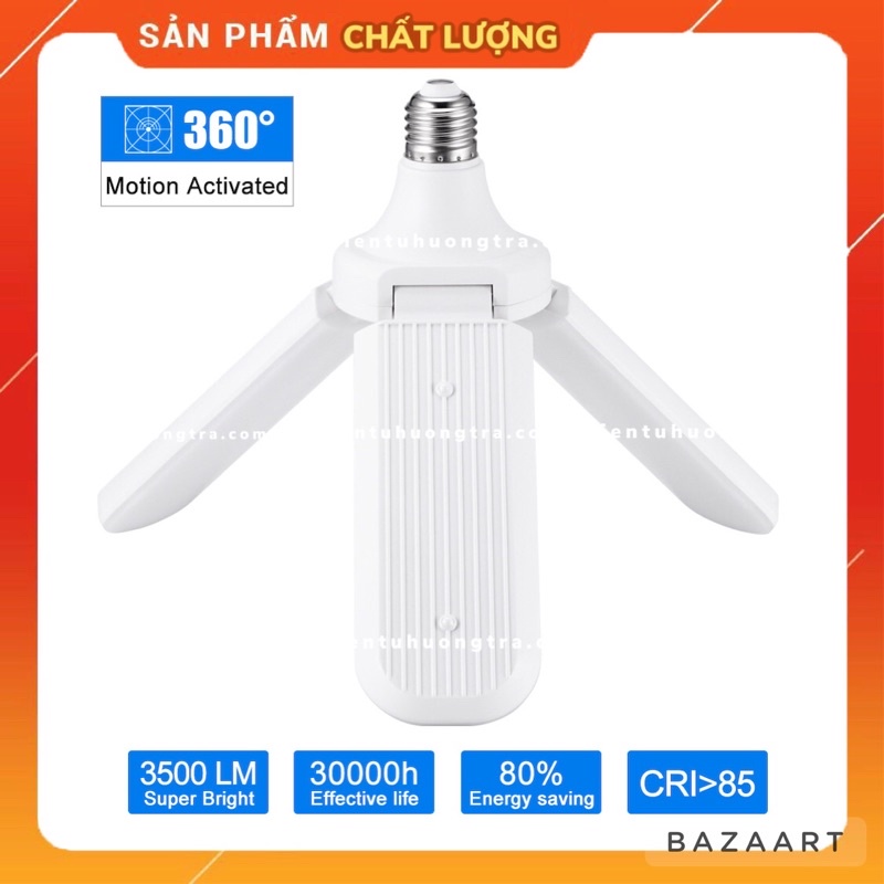 Bóng đèn led 45w cánh quạt siêu sáng-đuôi E27
