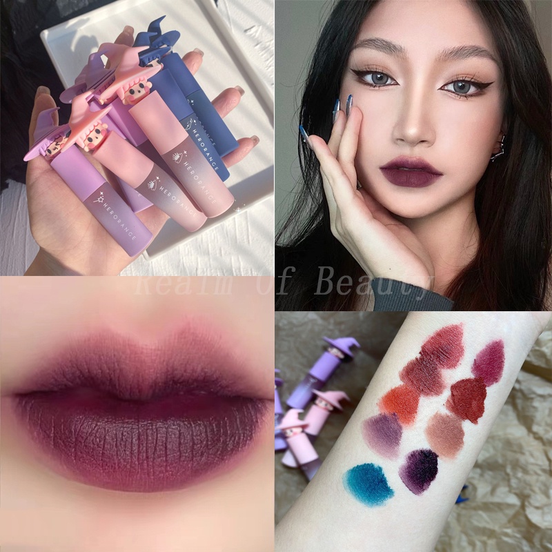 Son Kem HERORANGE Dưỡng Ẩm Chống Nước Lâu Trôi