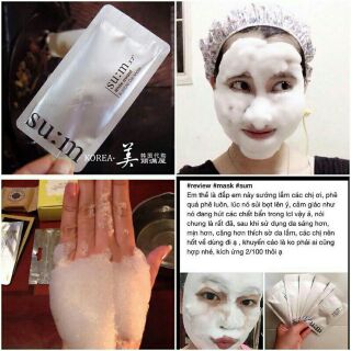 Mặt nạ thải độc Su:m 37 White Award Bubble-De Mask