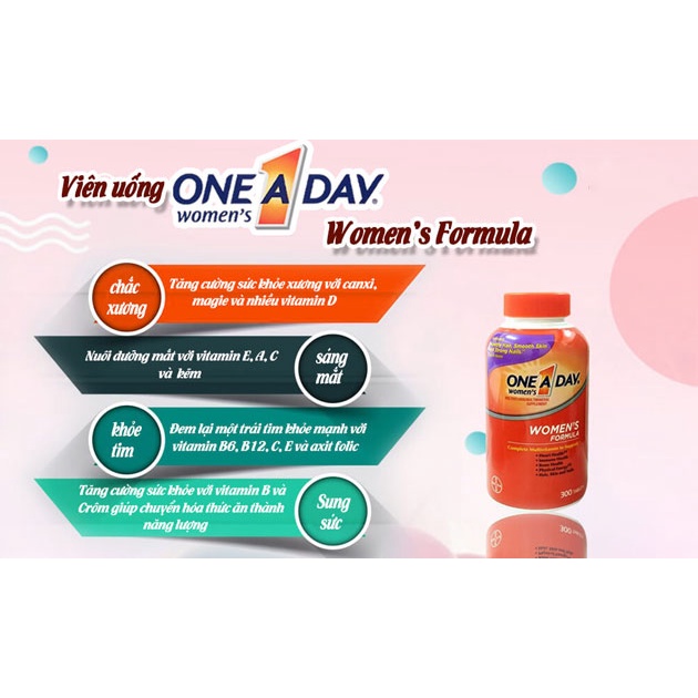 Viên Uống One A Day Women Multivitamin Supplement 300 viên