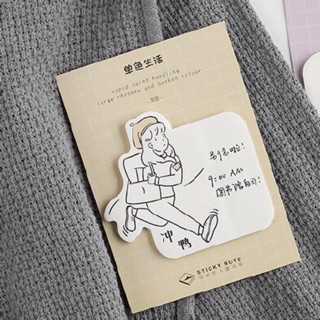 Notepad cô gái chàng trai  cho planner/bullet journal