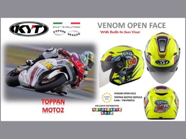 Nón bảo hiểm KYT VENOM openface