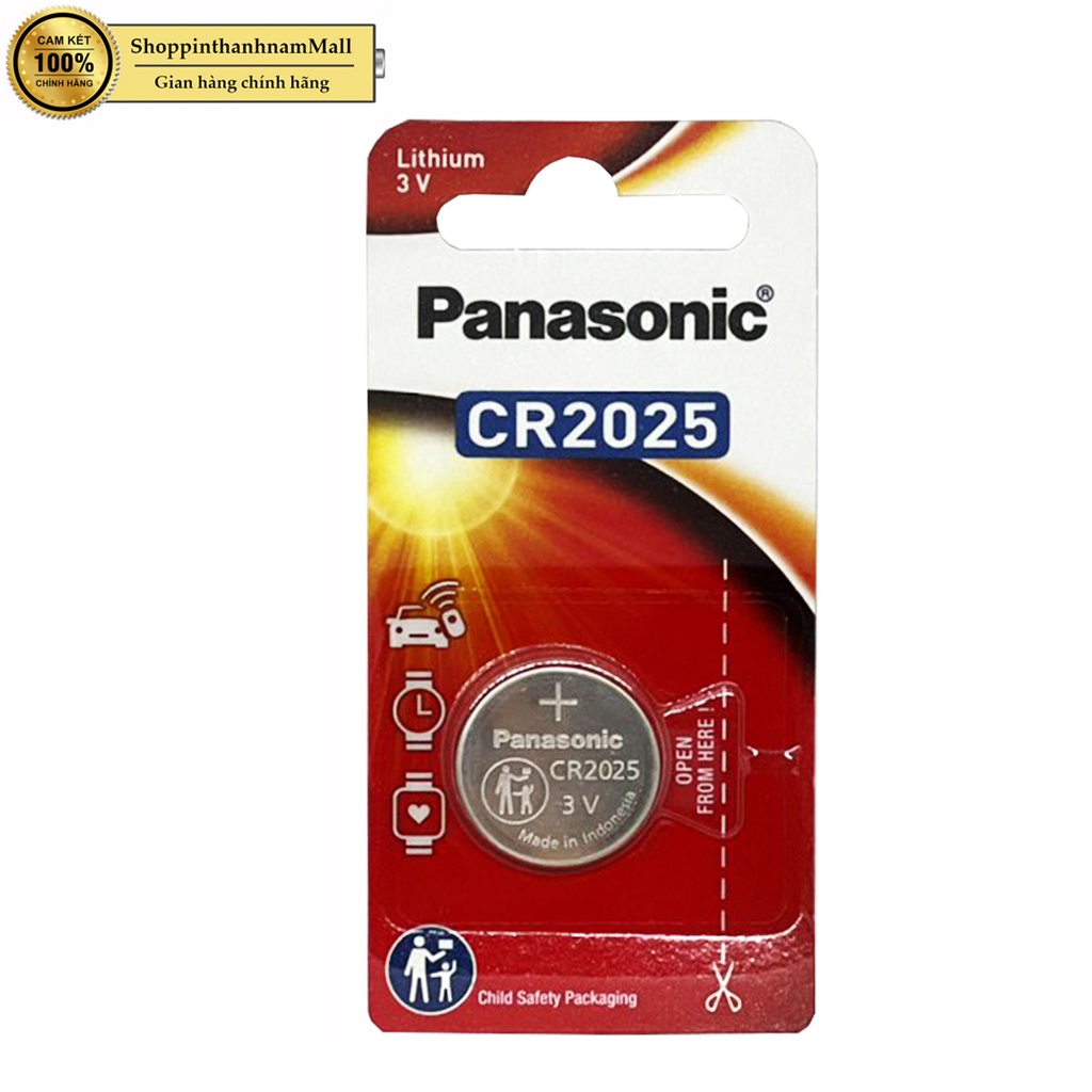 Pin CR2025 Panasonic cao cấp vỉ 1 viên chính hãng