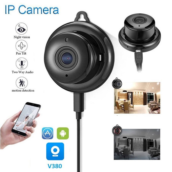 camera không day, quay trống trộm, E08 quay ban ngày và đêm, góc rộng lên đến150° Full HD 1080P