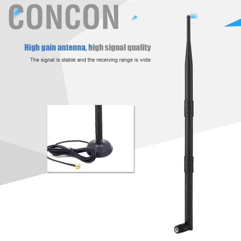 Ăng Ten Bắt Sóng Wifi Concon 3x 380mm 9dbi Sma Cho Asus Rt-ac66u Rt-ac68u