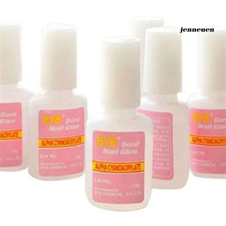 [Hàng mới về] Keo Dán Móng Tay Giả Trong Suốt 10g Kèm Cọ Tiện Dụng