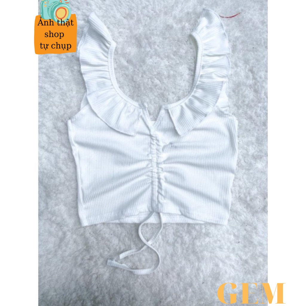 Áo croptop cánh tiên rút dây ngực