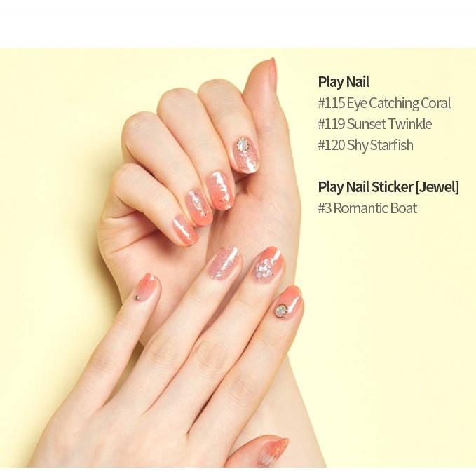 SƠN MÓNG TAY ETUDE HOUSE PLAY NAIL NEW PEARL &amp; GLITTER