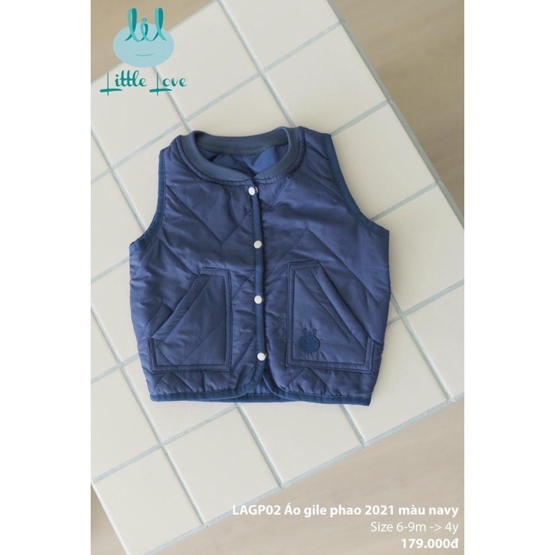 LITTLE LOVE -Áo gile phao little cho bé trai /bé gái
