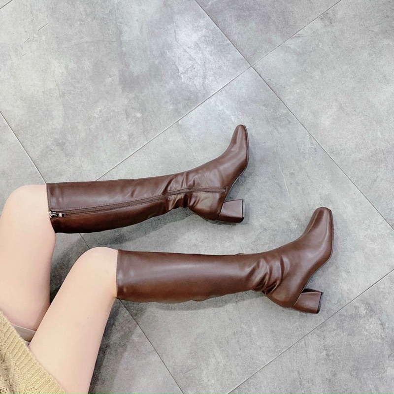 Boot đùi nữ 5p cao cấp MIJILI hàng hãng full box