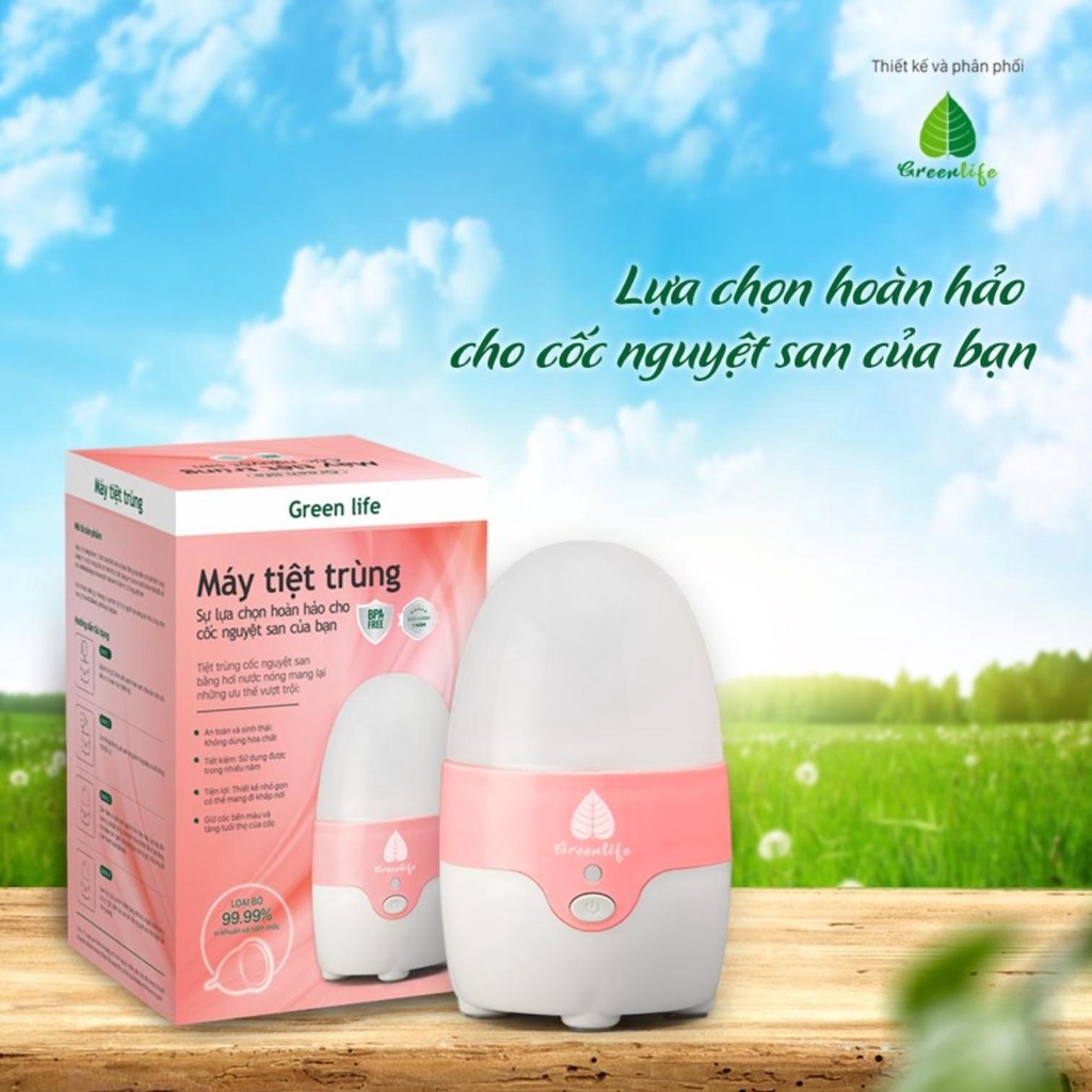 Máy Tiệt Trùng Minhchaustore máy tiệt trùng cốc nguyệt san green life