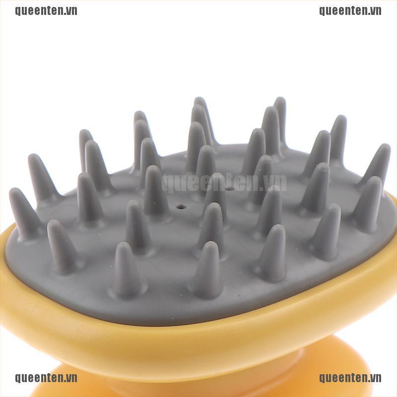 Scalp Shampoo Washing Head Hair Growth Massage Brush Silicone Comb Bath Care QUVN