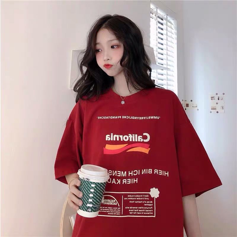 Áo Thun Ngắn Tay Dáng Rộng Phong Cách Harajuku Thời Trang Mùa Hè Mới Cho Nữ