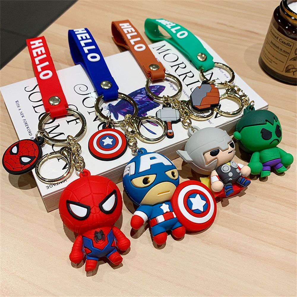 Móc Khóa Gắn Balo Hình Nhân Vật Hoạt Hình Captain America