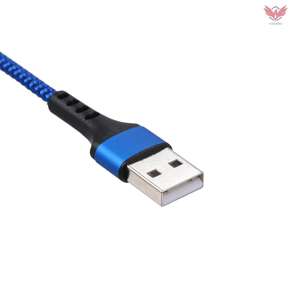 Dây Cáp Sạc 3 Trong 1 Cổng Micro Usb / Type-C Bện Nylon 1.2m Cho Iphone Huawei Samsung