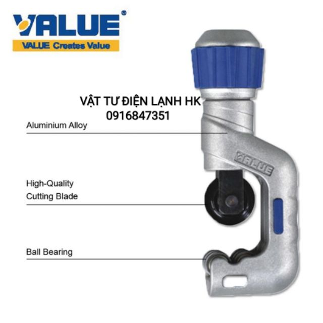 DAO CẮT ỐNG ĐỒNG VALUE chính hãng các cỡ VTC 19 32 42 70