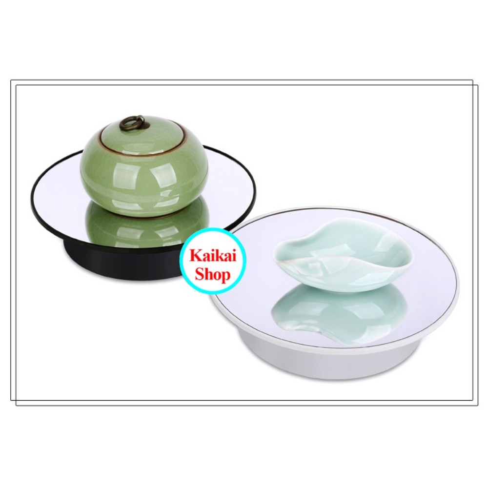 Bàn XOAY KỆ TRƯNG BÀY SẢN PHẨM 15cm 20CM, DÙNG PIN HOẶC ĐIỆN 220V, TẢI 5 KG Kaikai86