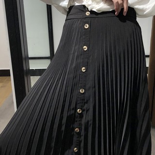 Chân váy Stradivarius cạp chun mẫu hot 2019(Pleated Skirt)