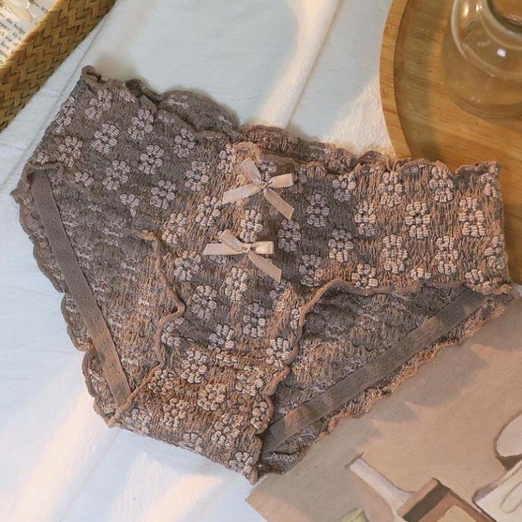 Quần Lót Cotton Thun Tăm Hoa Nổi Co Giãn 3D 538